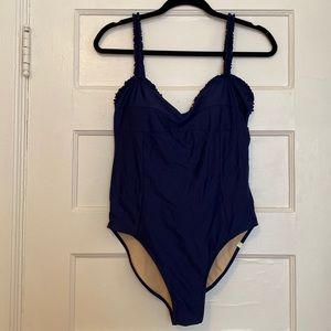 Summersalt The mini-ruffle sweetheart coast one piece